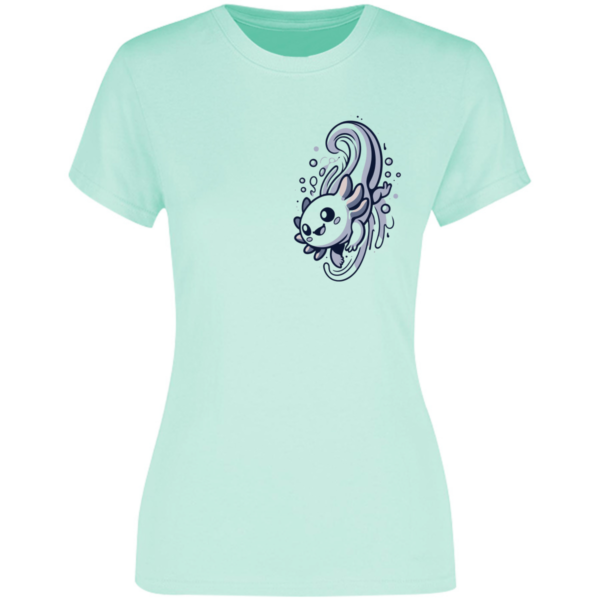 Playera Mujer Ajolote Nadando - Imagen 4