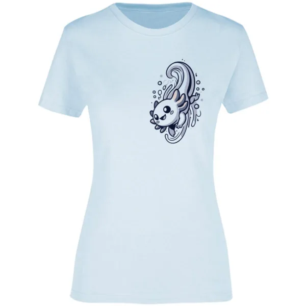 Playera Mujer Ajolote Nadando - Imagen 2