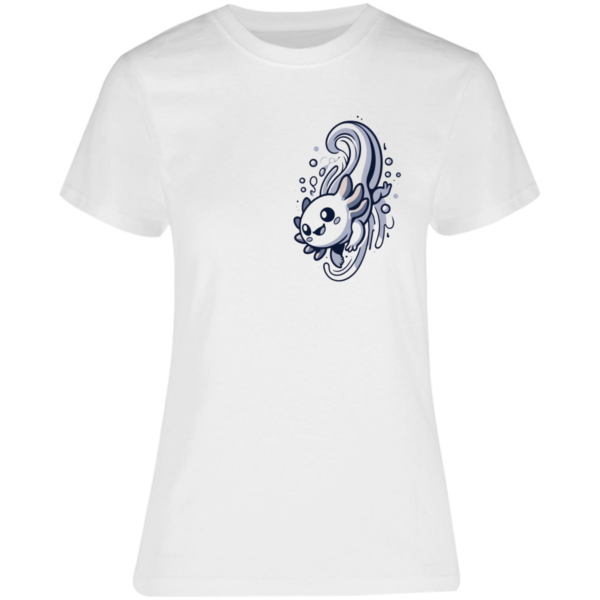 Playera Mujer Ajolote Nadando